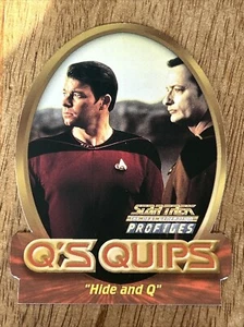 2000 Skybox Star Trek: The Next Generation Profiles - Q's Quips #Q2 HIDE AND Q - Picture 1 of 2