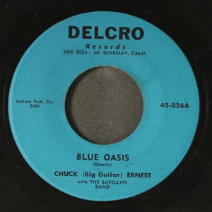 CHUCK (BIG GUITAR) ERNEST & SATELLITE BAND: blue oasis / party at vern's DELCRO - Picture 1 of 2