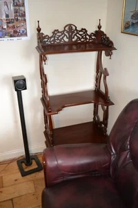 Antique Victorian WhatNot draw book trophy stand display shelf table Cascade old - Picture 1 of 8