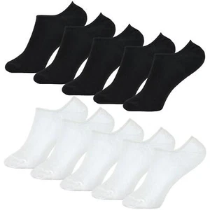 Girls Invisible Low Cut Liner Socks Silicon Support Non Slip Socks Pack of 5 - Picture 1 of 6