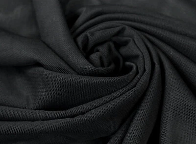 TÜLL Elastisch Feintüll Spitze Mesh Meshfutter fließend SCHWARZ EUR 7,98/m - Bild 1 von 2