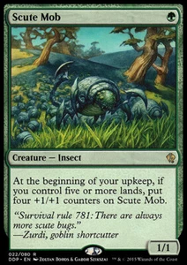 SCUTE MOB NM Zendikar vs Eldrazi MTG Green - Insect Rare - Picture 1 of 1