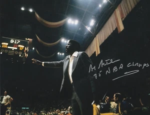 AL ATTLES GOLDEN STATE WARRIORS 1975 NBA CHAMPS ACTION SIGNED 8x10 - Picture 1 of 1