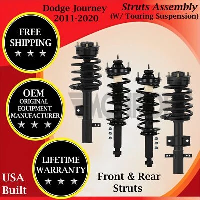 Monroe OEM Front & Rear Struts For 2011-2020 Dodge Journey 2.4L 3.6L Lifetime W. - Image 1 of 4