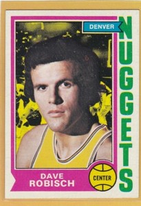 1974-75 TOPPS BASKETBALL DAVE ROBISCH #183 NUGGETS NM/NMMT *74666