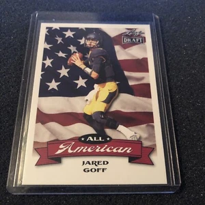 2016 Leaf Draft All American Jared Goff #AA-07 Rookie Detroit Lions QB RC Rams - Picture 1 of 2