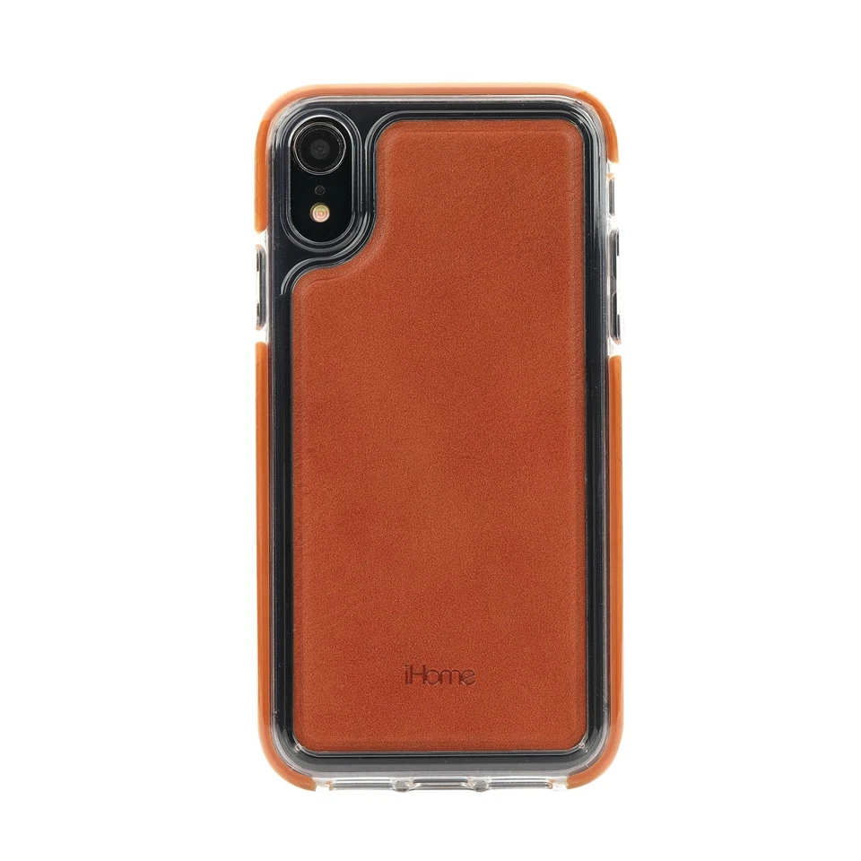 Funda de teléfono iHome Velo Impact para iPhone® XR, marrón Foto 1 de 1