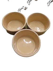FiestaWare by Homer Laughlin IVORY Color Cereal Bowl Square Bottom USA 3 Bowls - Picture 1 of 9
