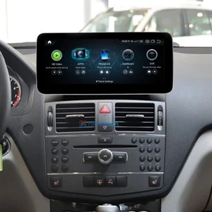 Android 13 Car GPS Radio Video Wireless Carplay For Mercedes Benz C Class W204 - Picture 1 of 12