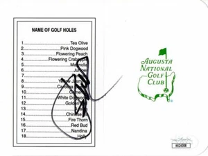 JORDAN SPIETH SIGNED AUTOGRAPH AUGUSTA NATIONAL SCORECARD MASTERS CHAMPION   JSA - Picture 1 of 1