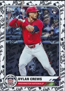 2025 Topps All-Star Game Mega Box Foil #68 Dylan Crews Rookie Card RC Nationals - Picture 1 of 2