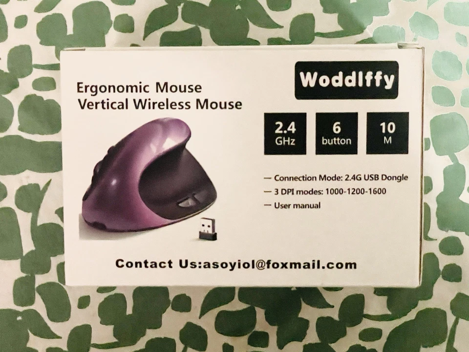 Woddlffy Upgraded Ergonomic Vertical Wireless Mouse - Image 1 of 4