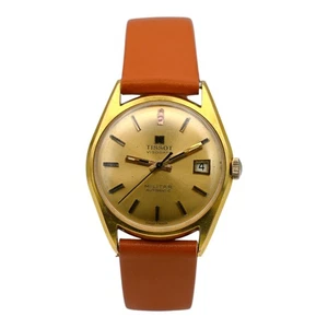 OROLOGIO DA POLSO UOMO VINTAGE TISSOT VISODATE MILITAR AUTOMATICO SWISS MADE PLACCATO ORO - Foto 1 di 9