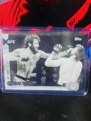 Michael Chiesa UFC 2015 Topps Chronicles Black & White /188 - Card No. 166 - Image 1 of 4