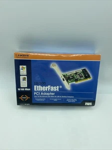 Linksys 10/100 EtherFast PCI Adapter Ethernet Desktop Model LNE100TX - Picture 1 of 2