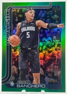 2025-26 Topps Basketball Paolo Banchero Green Rainbow /99 #87 Orlando Magic - Picture 1 of 2