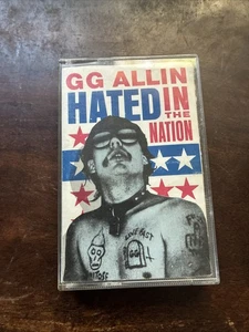 GG Allin Hated In The Nation Blue Cassette - Picture 1 of 2
