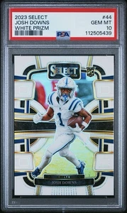 2023 Select Josh Downs RC White Prizm Rookie Concourse /35 Colts PSA 10 #44 - Picture 1 of 4