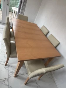 6-Piece Extendable Dining Table and Chairs Set - Picture 1 of 7