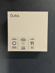 NEW Oura Ring Gen 3 Horizon Brushless Size 11 Smart Ring - Picture 1 of 2