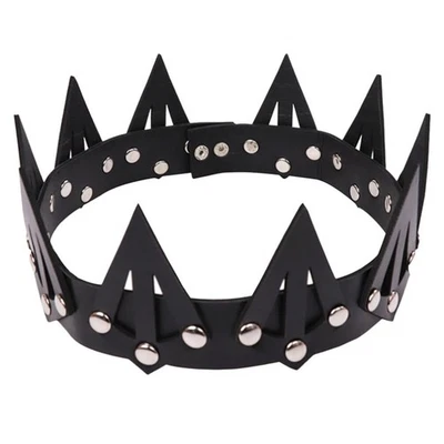 Tocado Gótico Diadema Negro Corona Gótica Tocado Punky Tiaras Punk Rock... Foto 1 de 4