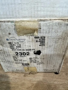 Emerson Motors Split Phase Oil Burner Motor 2302 S88-5791/4 HP - Picture 1 of 3
