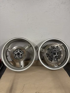 2003 03-07 Suzuki SV1000 SV1000S Rear Front Wheel Rim 17x3.5 OEM Set #0225 - Picture 1 of 12