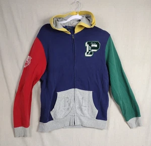 Polo Ralph Lauren Colorblock P Wing Patch Football Zip Hoodie Boys XL 18-20 - Picture 1 of 11