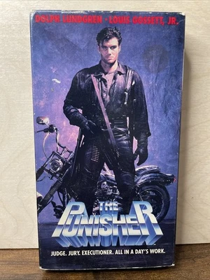 The Punisher (VHS, 1994) Dolph Lundgren Vintage New World Marvel - Image 1 of 4