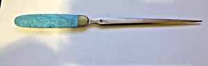 Santa Fe Stoneworks Letter Opener Gorgeous Inlay Handle Vintage TURQUOISE - Picture 1 of 6