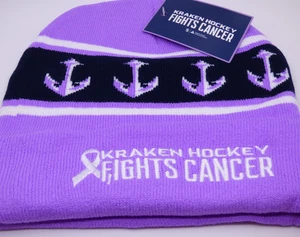 Seattle Kraken - 2025-26 Kraken Hockey Fights Cancer Beanie / Toque SGA 11/15/25 - Picture 1 of 5