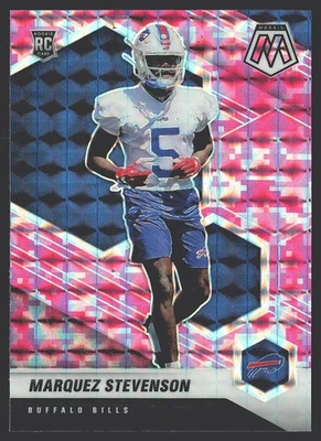 2021 Panini Mosaic #390 Marquez Stevenson Prizm Camo Pink RC - Image 1 of 2