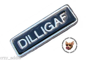 DILLIGAF Biker Vest Pin Made in the USA Motorcycle Jacket Pin - Picture 1 of 3