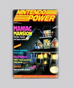MANIAC MANSION / NINTENDO POWER - 2"x3" FRIDGE MAGNET (magazine game nes retro - Picture 1 of 3