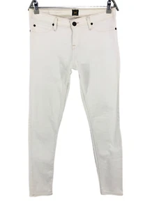Lee Ladies Toxey Straight Regular Stretch White Jeans Size W31 L31 - Picture 1 of 10