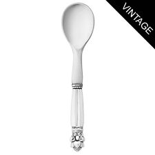 Georg Jensen Silver Egg Spoon w/ Steel - Acorn/ Konge 