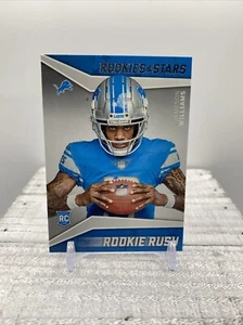 2022 Panini Rookies & Stars Rookie Rush #RR-9 Jameson Williams RC Detroit Lions - Picture 1 of 2