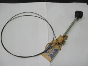 Triumph Stanpart choke cable NOS, square pictorial knob, maybe Triumph 2000, GT6 - Picture 1 of 6