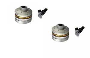 2 x Dräger Kombifilter Gasfilter Partikelfilter A2B2E2K2 Hg P3 + Handschuhe NEU! - Bild 1 von 2
