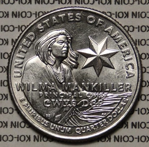 US 2022 P Wilma Mankiller AWQ quarter 25 cent coin circulated - Picture 1 of 2