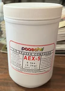Paasche AEX-5 400grit 5 libbre ossido di alluminio composto taglio rapido per gomma ad aria - Foto 1 di 2