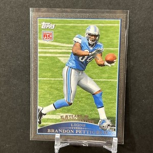 2009 Topps Black  Brandon Pettigrew #406 Rookie RC 20/54 Detroit Lions 54 Years