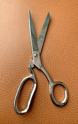 Vintage Farr Stainless Steel Scissors 8”  L Shears Fabric Crafting Made in USA - Image 1 of 4