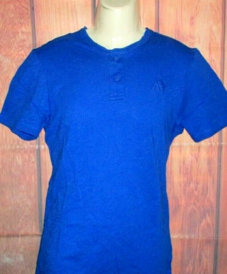 CAMISETA MASCULINA AEROPOSTALE AZUL ROYAL HENLEY TAMANHO G - Imagem 1 de 2