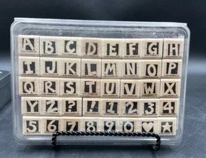 Stampin' Up rubber stamp set, ALPHABLOCKS 2001  - Picture 1 of 6