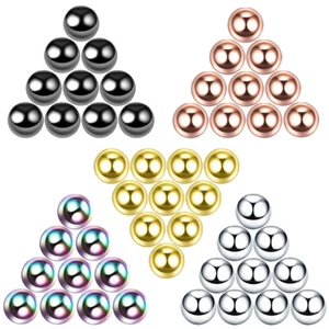 A Lots Wholesale 4SZ 14G/16G Replacement Spare BALLS Labret Piercing Attachments - Picture 1 of 13