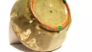 Antica ciotola coreana ottagonale celadon con schizzi bianchi - Foto 1 di 23