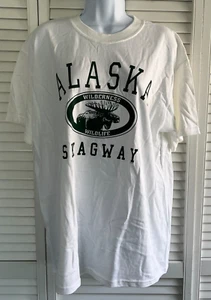 NEW Unisex " Skagway, Alaska" Graphic Tee. Cotton. Size L - Picture 1 of 2