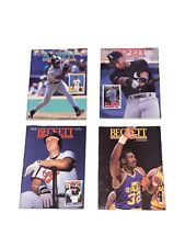 Lot of 4 Vintage Beckett Monthly Magazines! Baseball 1991’s & 95 & Basketball 91