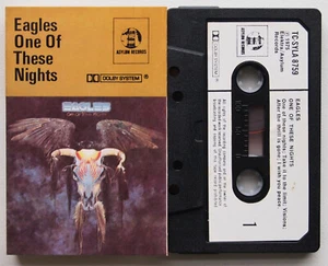 THE EAGLES - ONE OF THESE NIGHTS (ASYLUM TC-SYLA 8759) 1975 UK CASSETTE TAPE - Picture 1 of 3